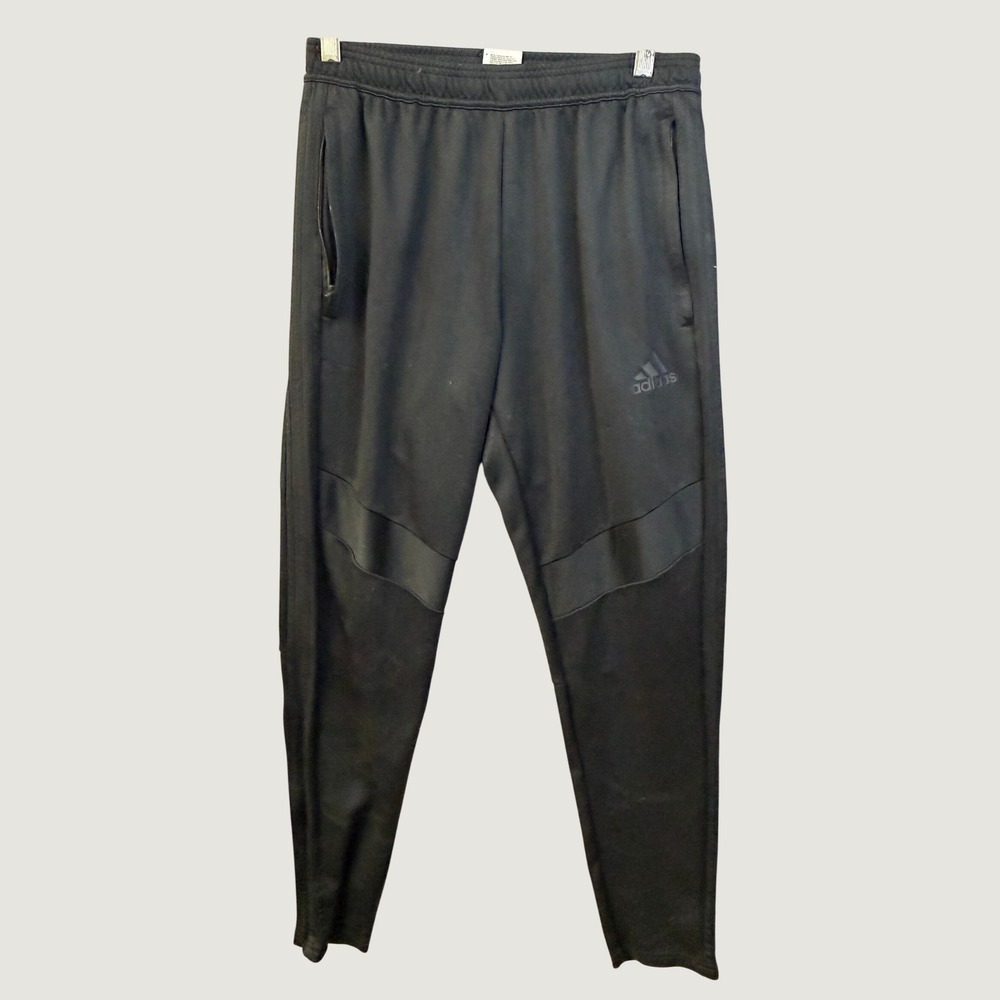 Adidas Condivo Soccer Training Pants Mens Black Tapered Track Joggers Zip Pocket